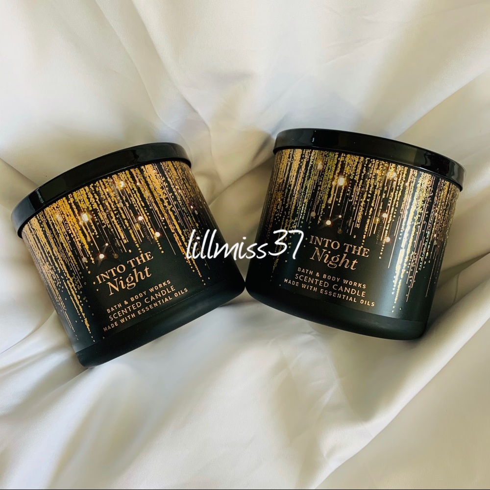 2 NEW BBW INTO THE NIGHT 3 WICK CANDLES